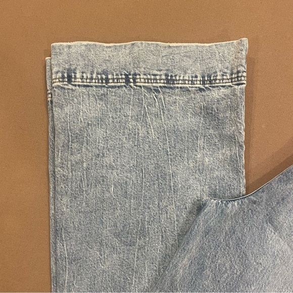 Alice + Olivia Kayla Wide Leg Coin Pocket Jeans Rockstar Blue Size 29 - Picture 5 of 17